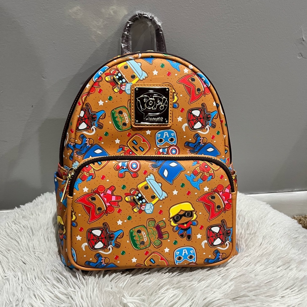 POP by Loungefly Gingerbread Marvel Mini Backpack